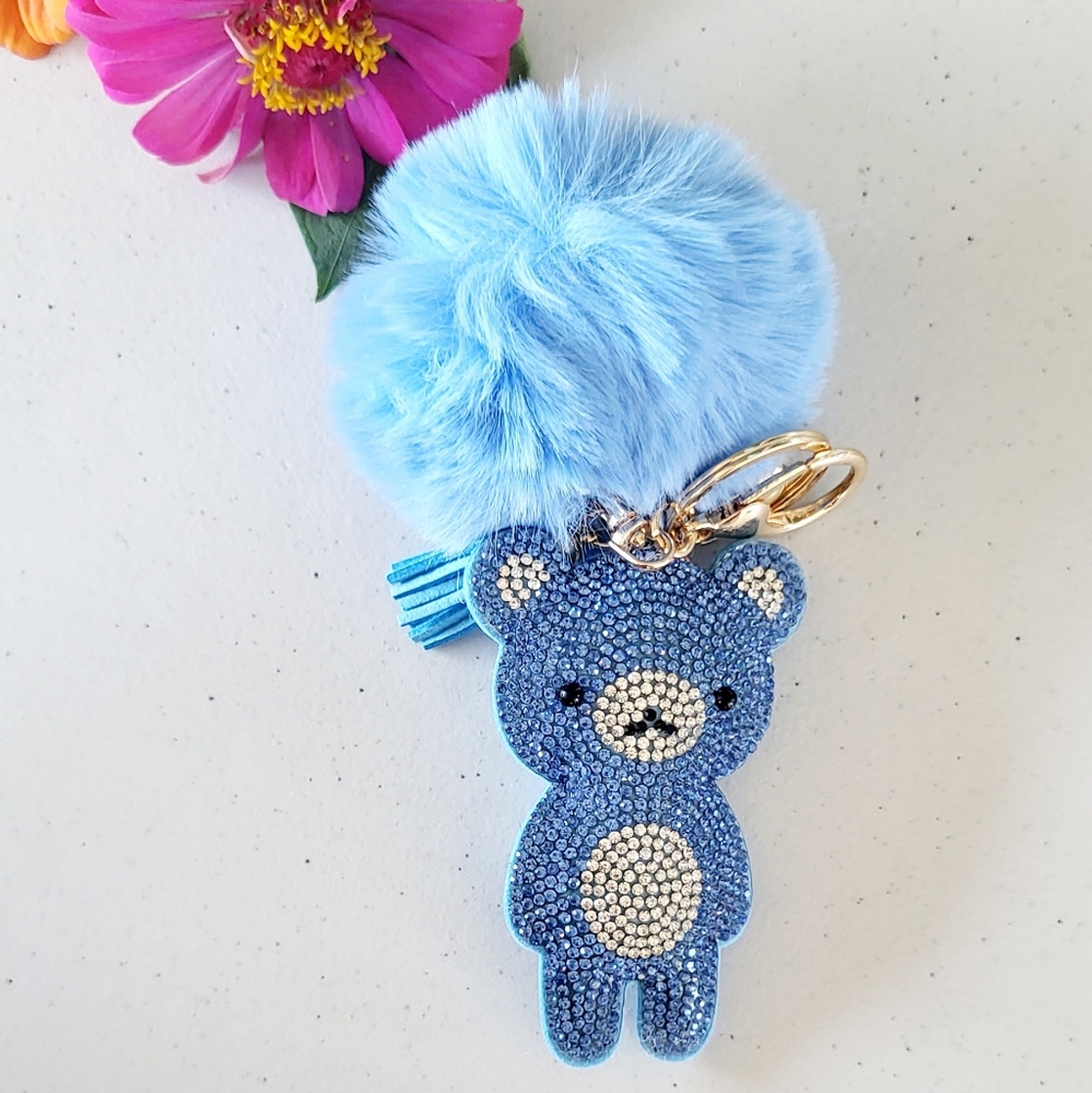 Teddy rhinestone Keychains